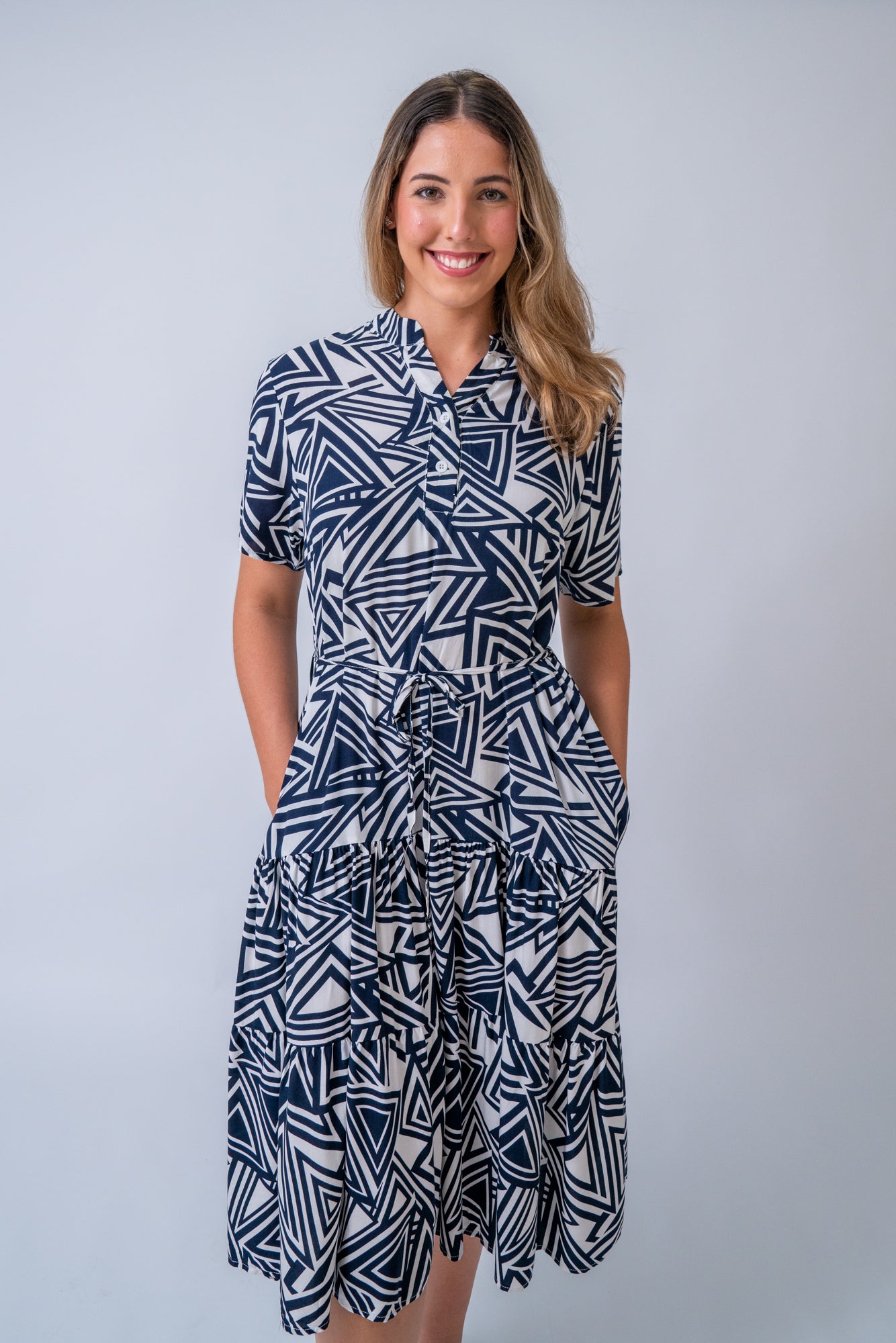 Annerley midi dress side pockets