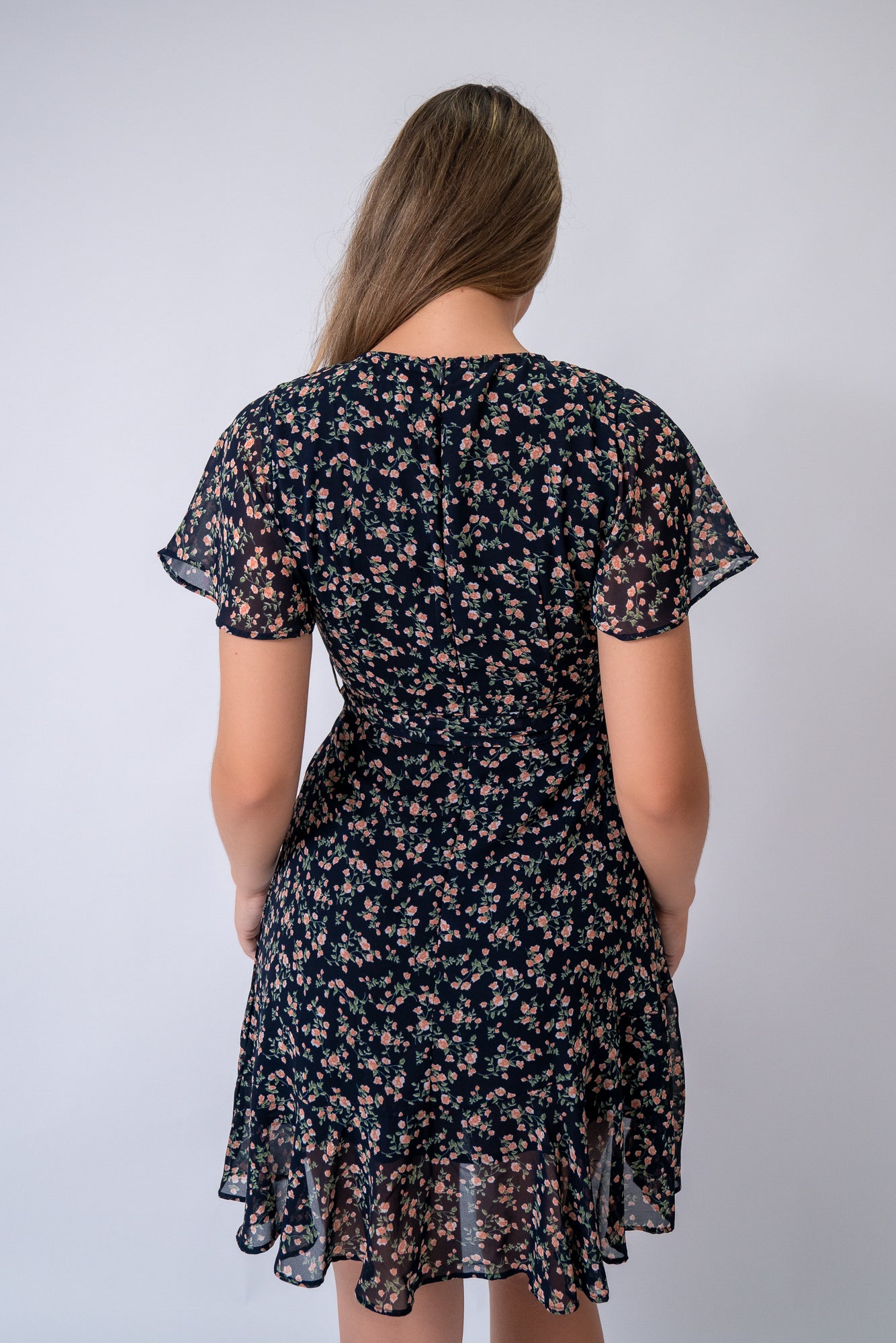 floral print mini style dress