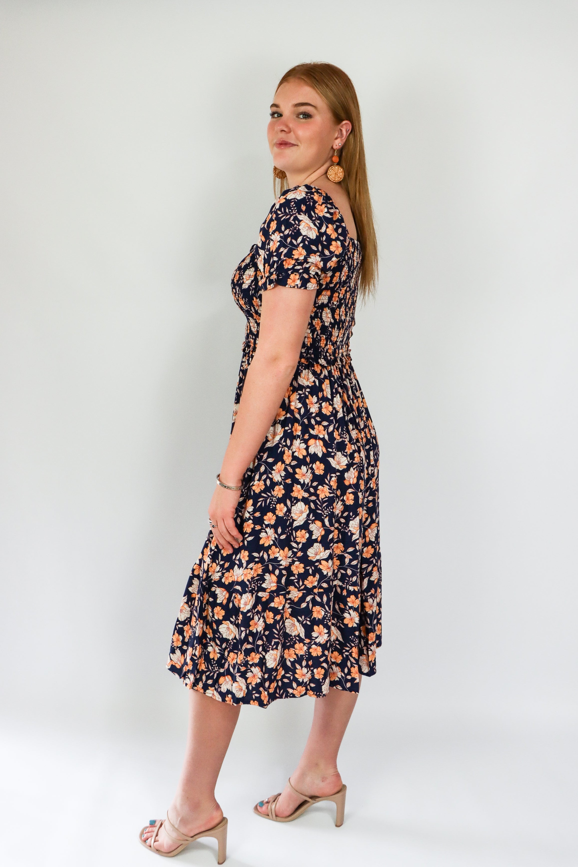 Floral print dress
