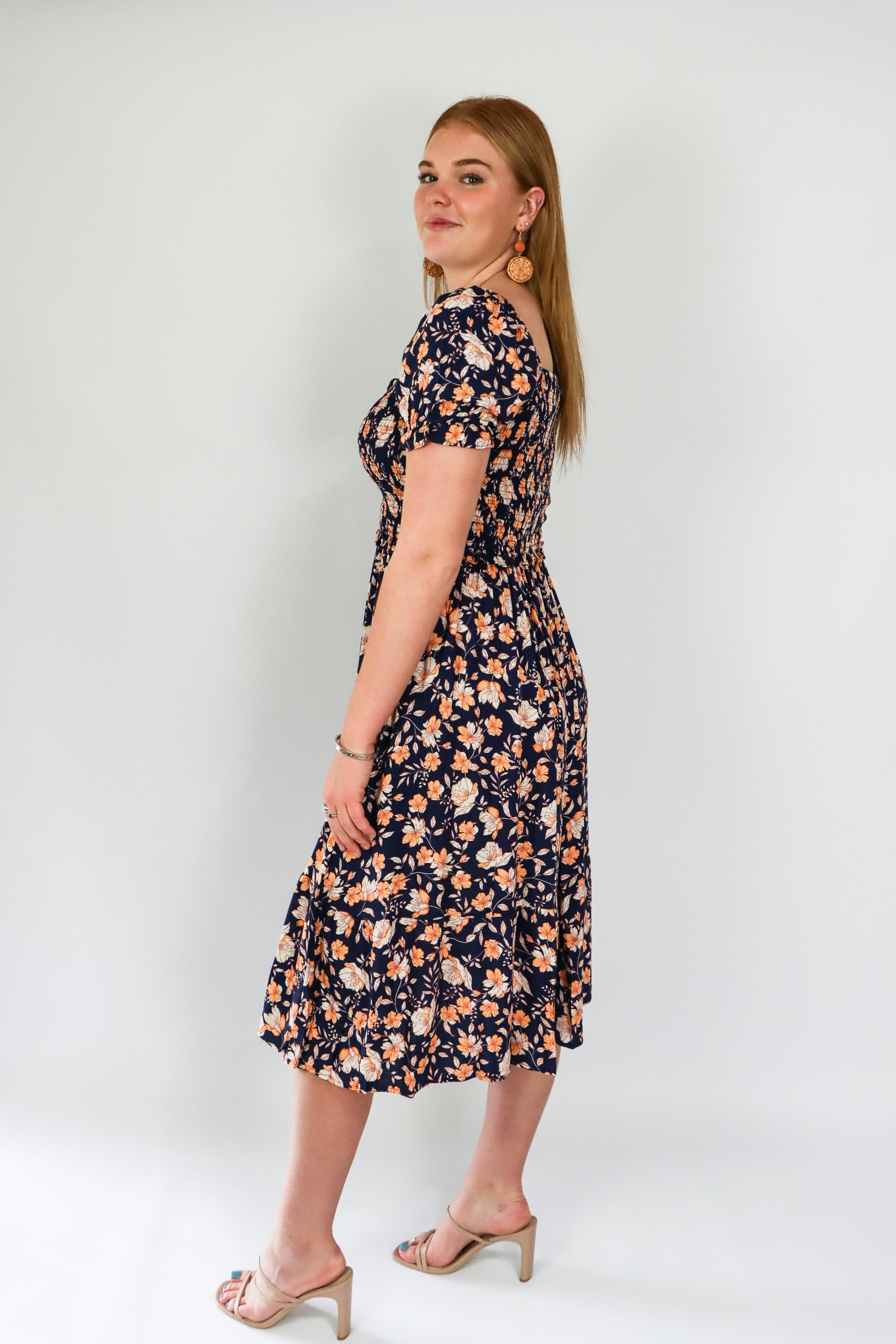 Floral print dress