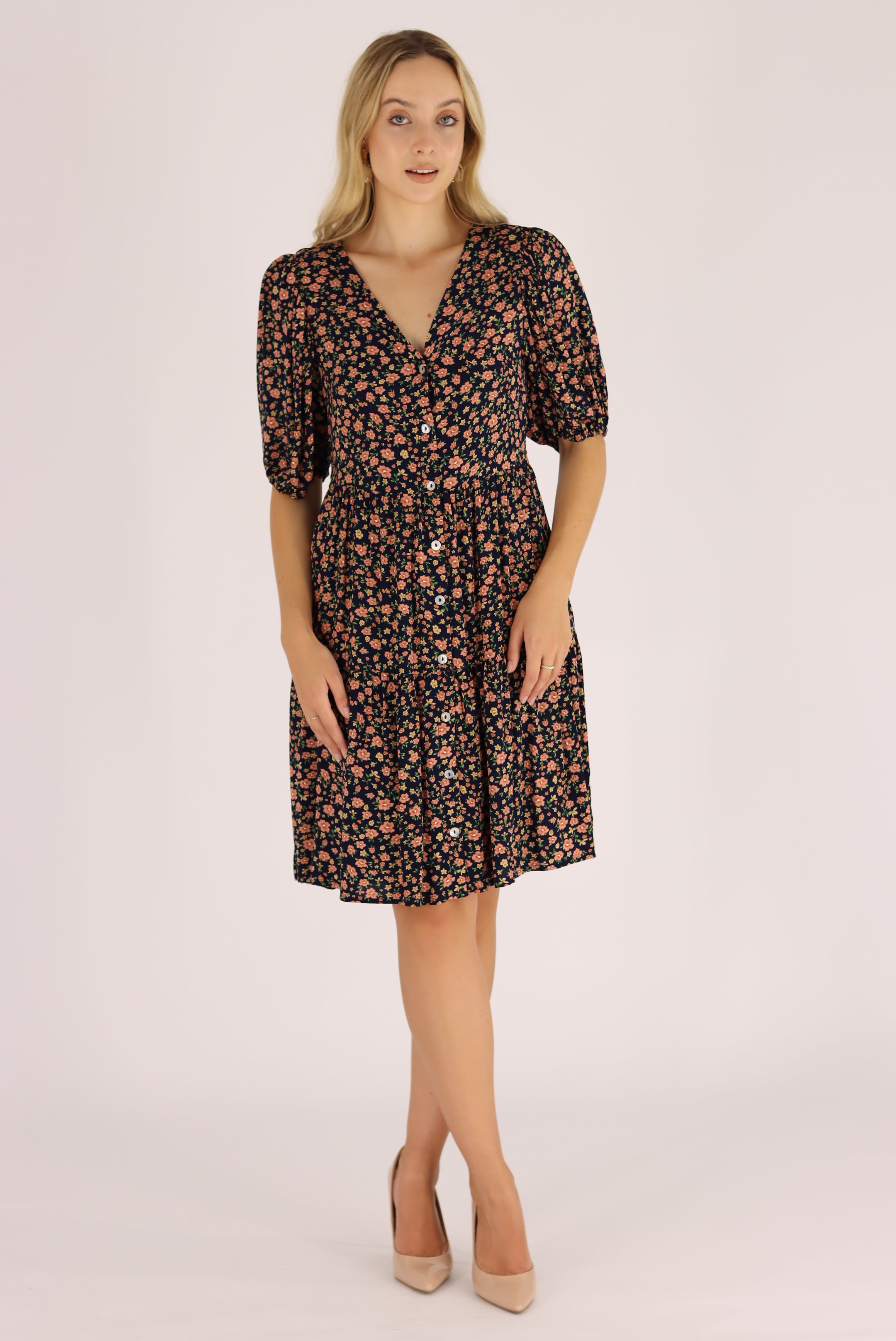 floral dress on navy base