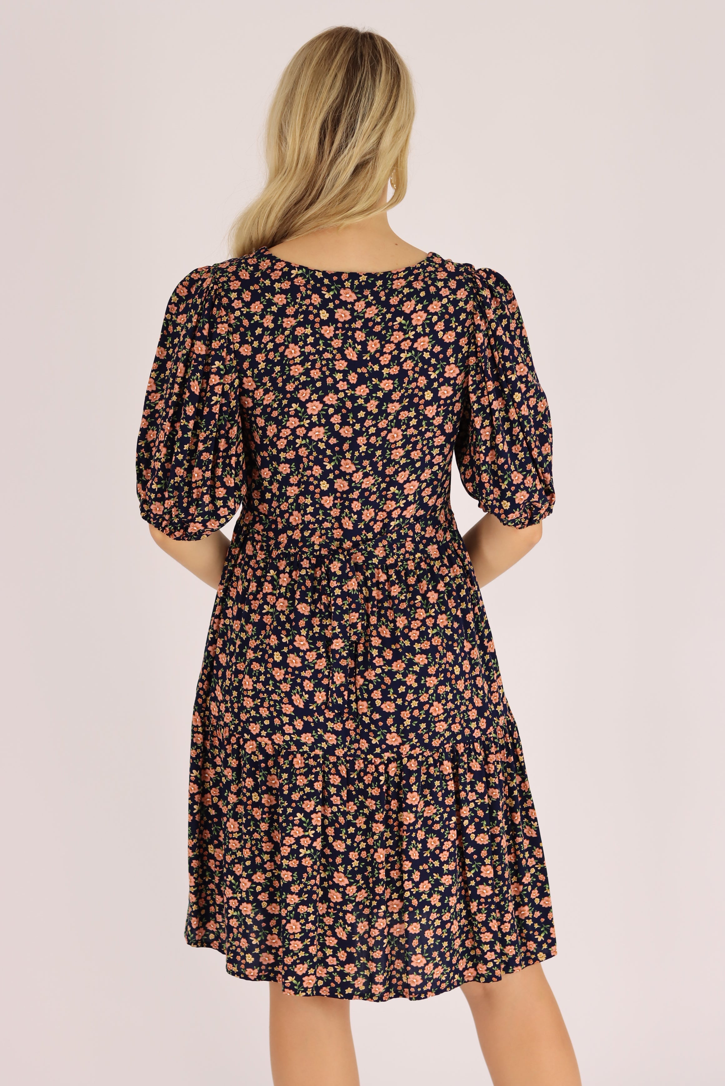 knee length floral dress