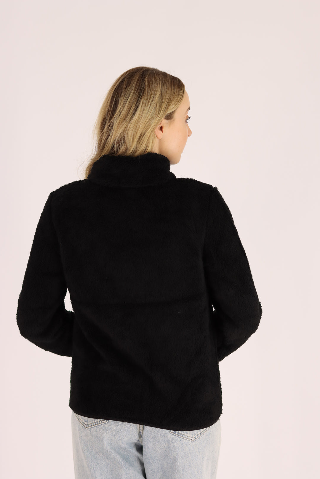 Damon Fur Jacket In Black