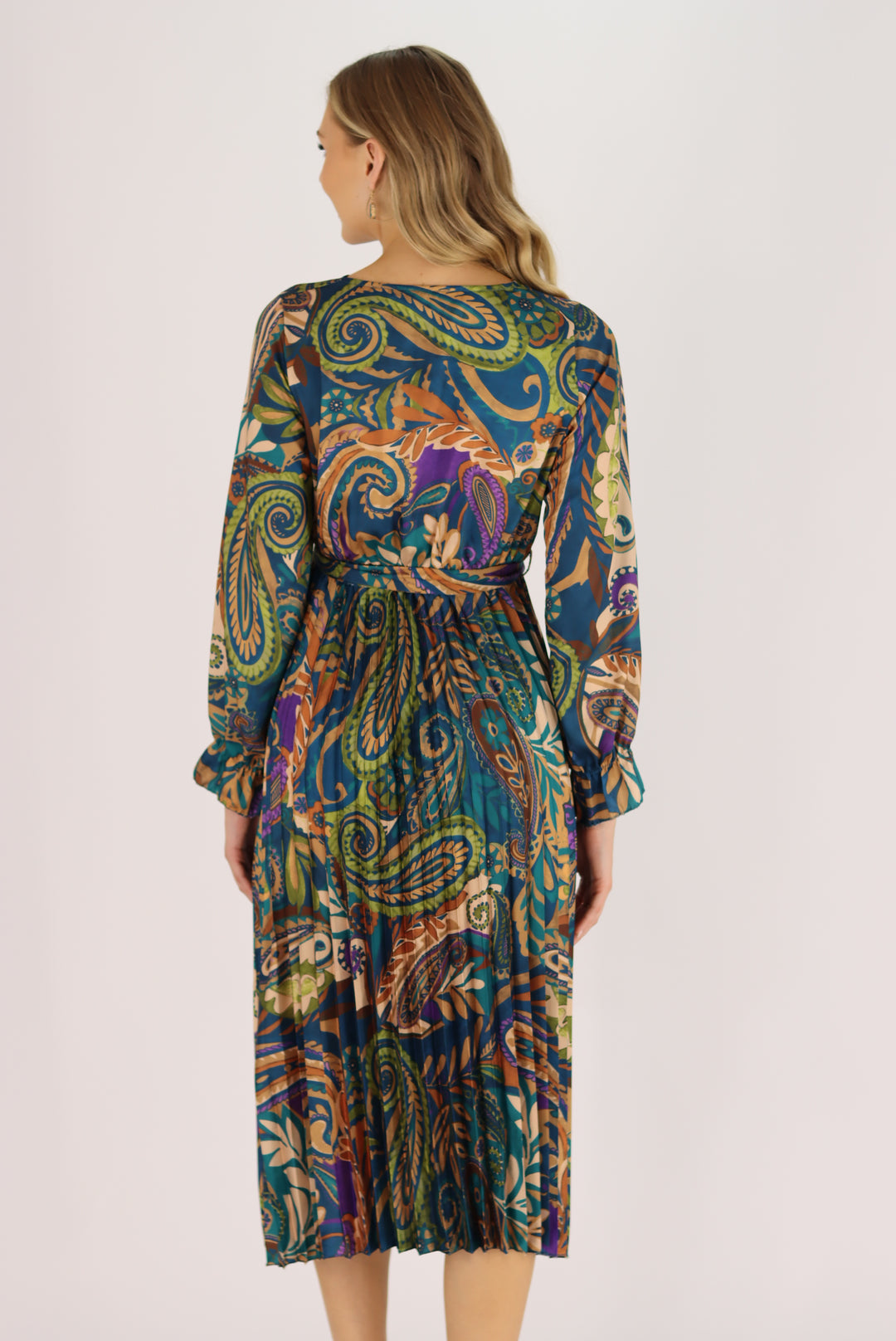 Bellisima Dress In Multi Blue