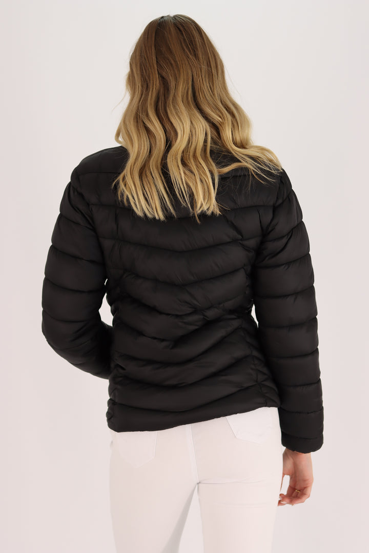 Mallory Puffer Jacket In Black