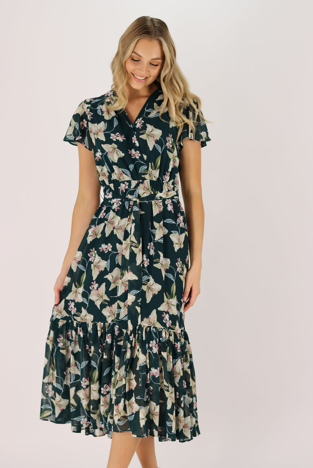 Yasmin Floral Midi Dress