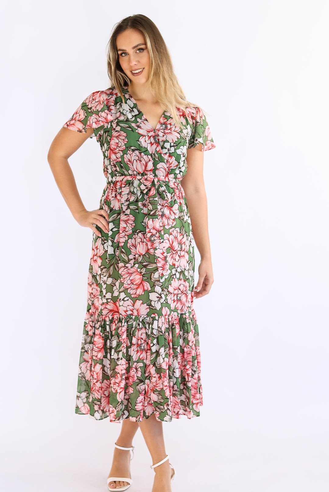 Brynn Floral Midi Dress