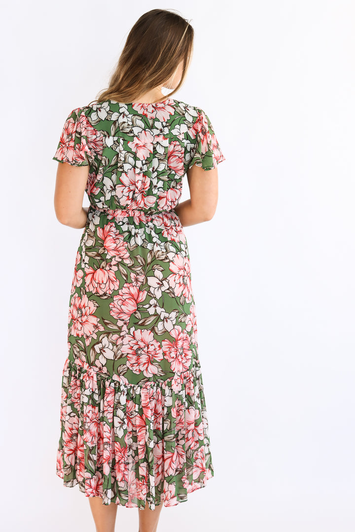 Brynn Floral Midi Dress