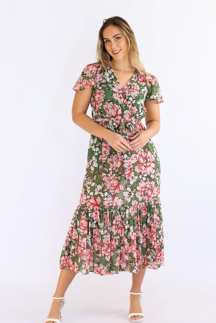 Brynn Floral Midi Dress