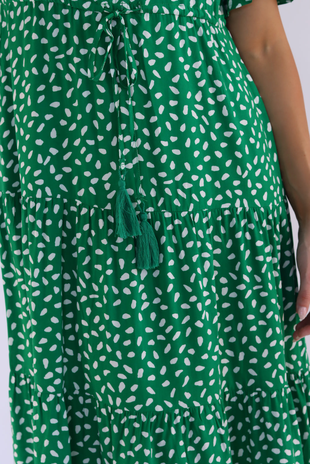 Dina Midi Dress In Green