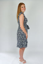 Abbie floral dress in navy