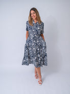 Annerley midi dress in viscose fabric