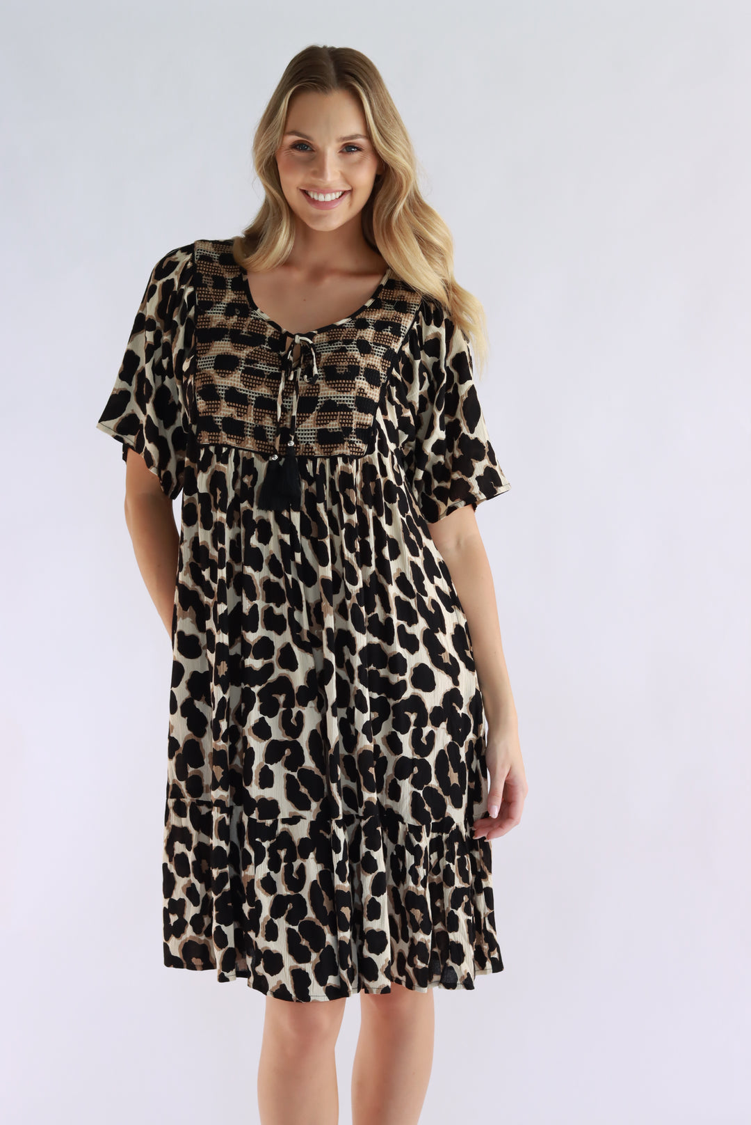 Leopard Luxe Knee Dress