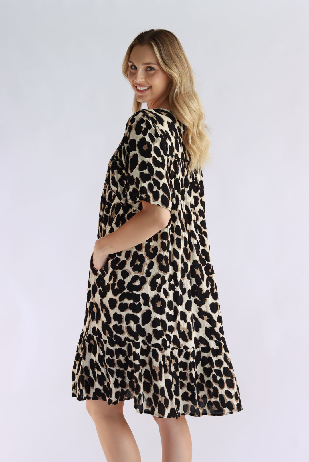 Leopard Luxe Knee Dress