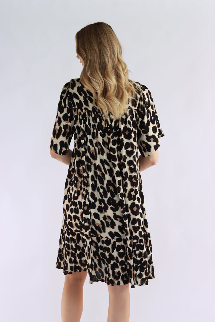 Leopard Luxe Knee Dress