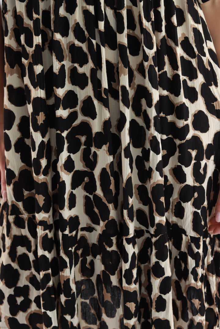 Leopard Luxe Knee Dress