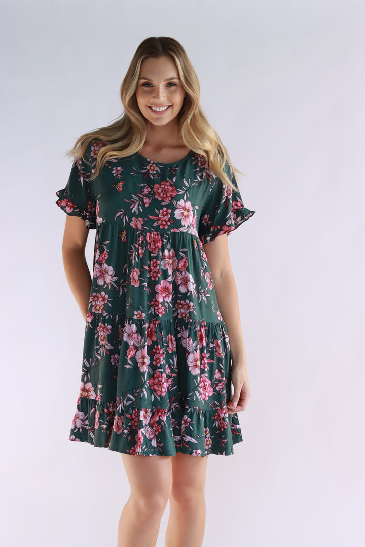 Floral Charm Babydoll Dress