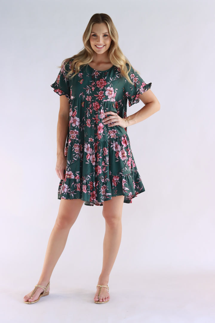 Floral Charm Babydoll Dress