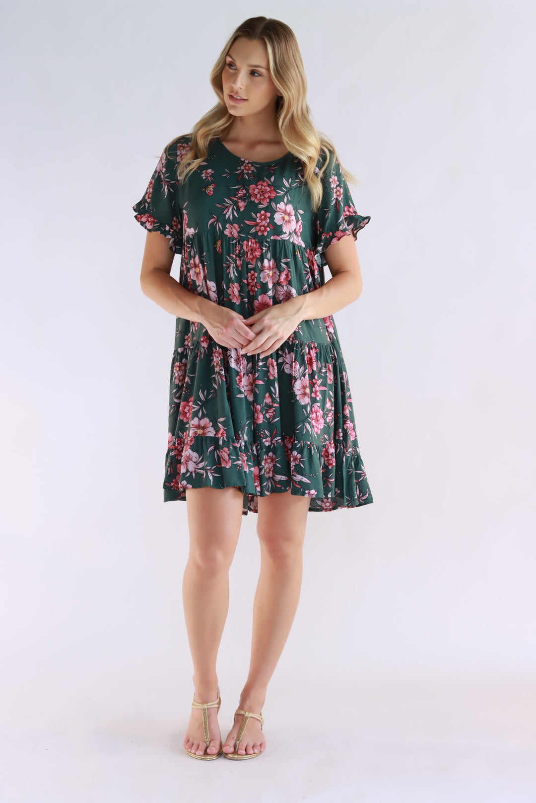 Floral Charm Babydoll Dress