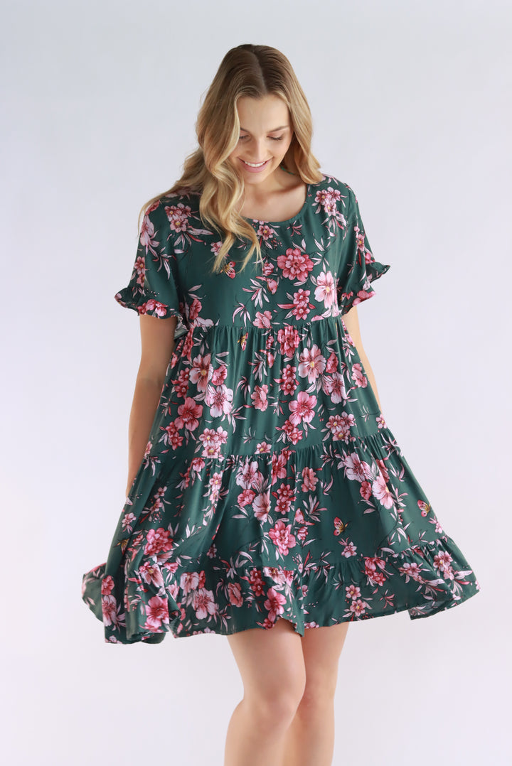 Floral Charm Babydoll Dress