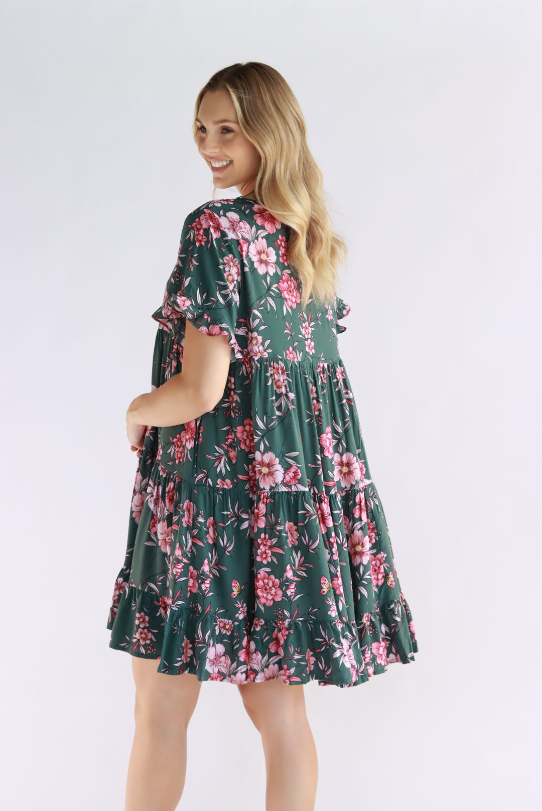 Floral Charm Babydoll Dress