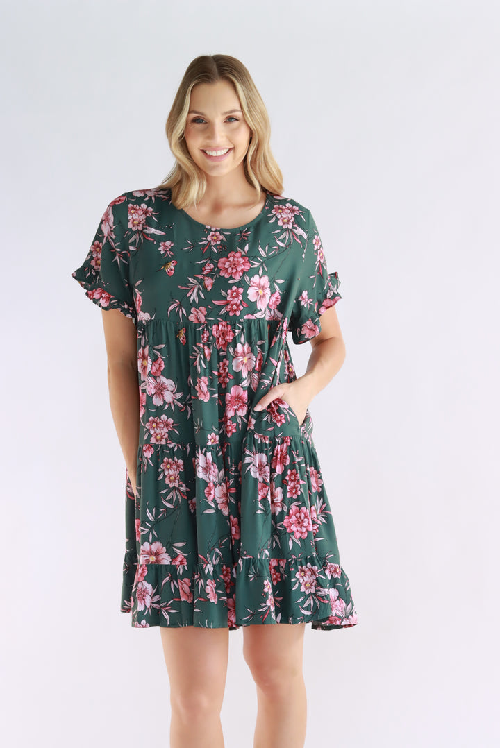 Floral Charm Babydoll Dress