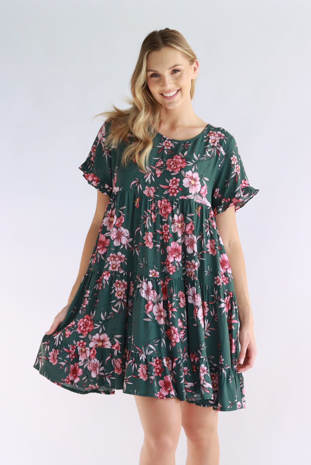 Floral Charm Babydoll Dress