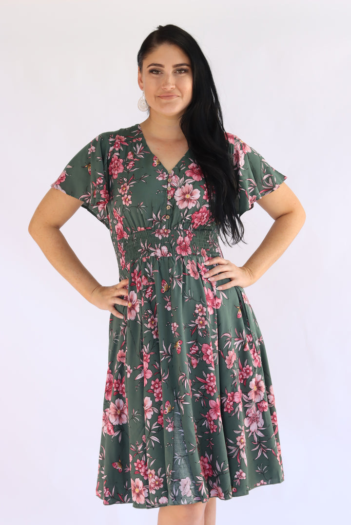 Bloom In Spring Floral Dress