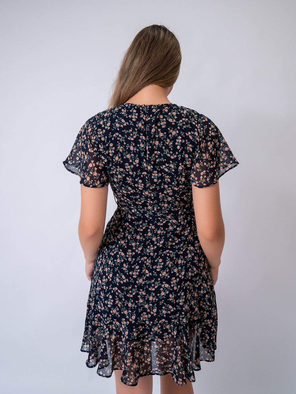 floral print mini style dress