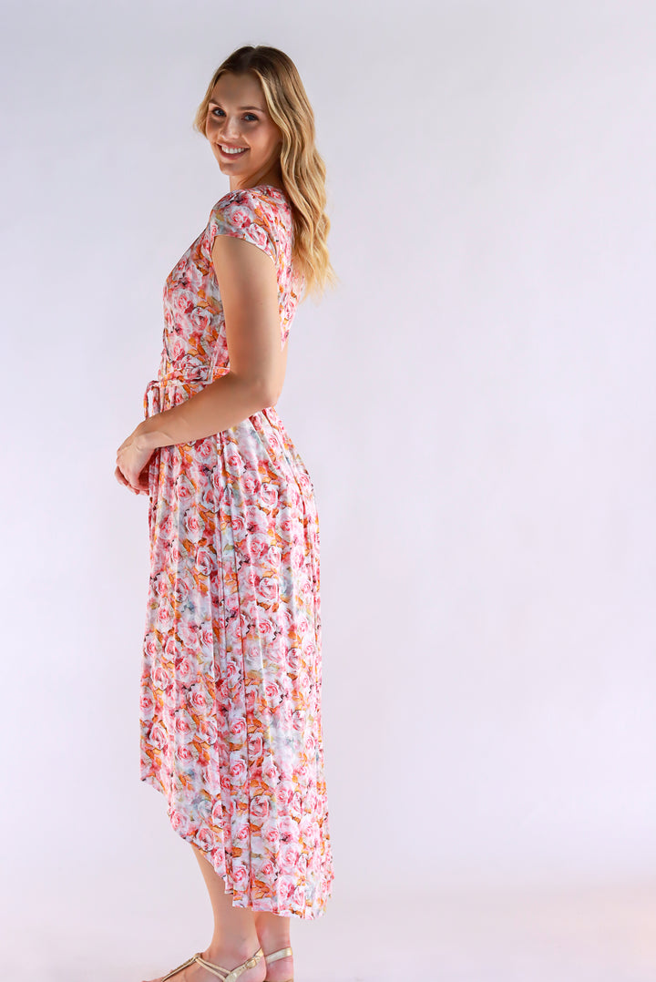 Mara Rose Print Dress