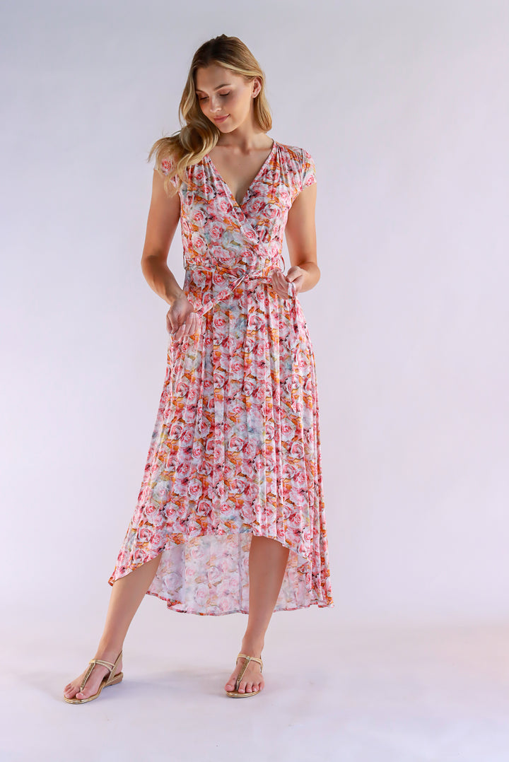 Mara Rose Print Dress