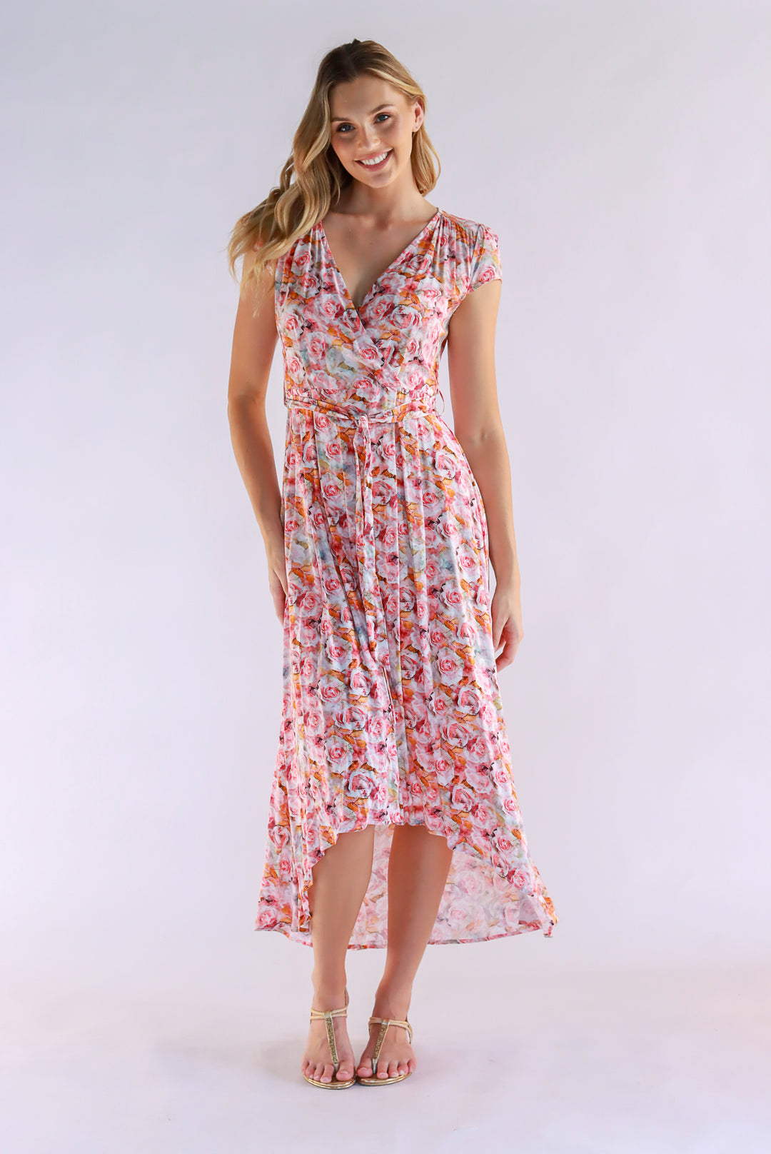 Mara Rose Print Dress