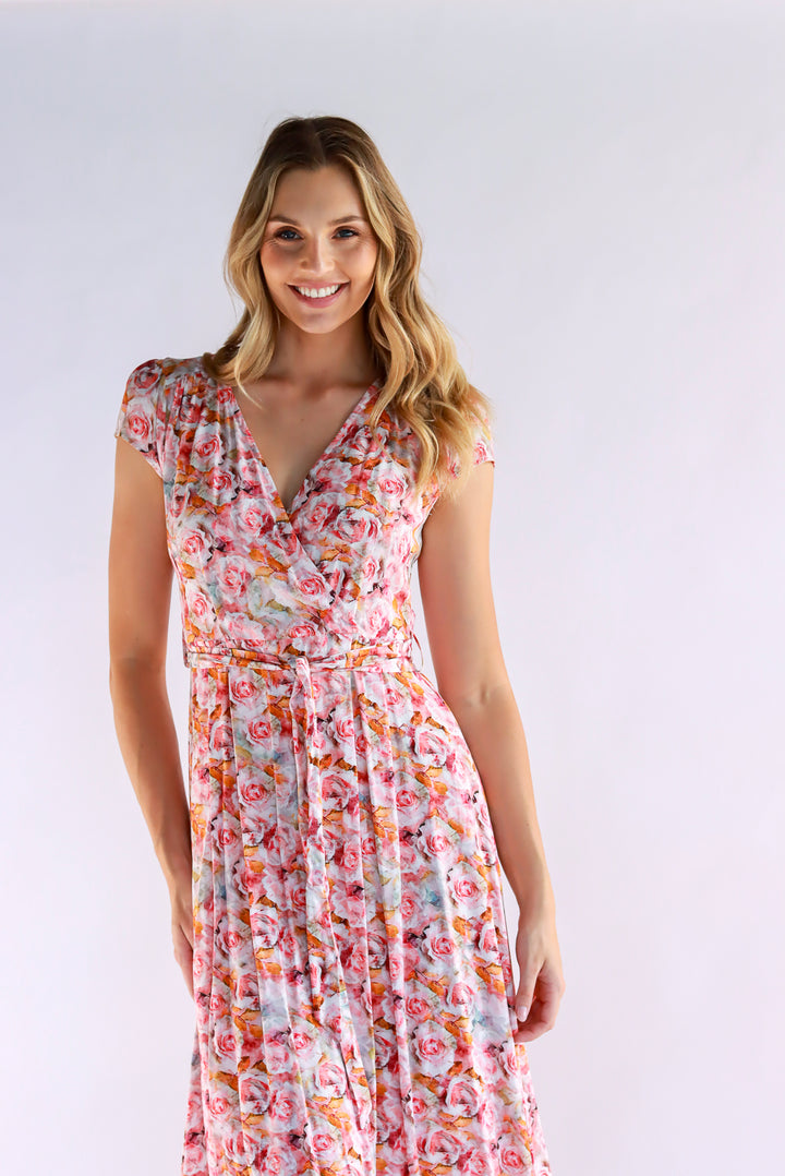 Mara Rose Print Dress