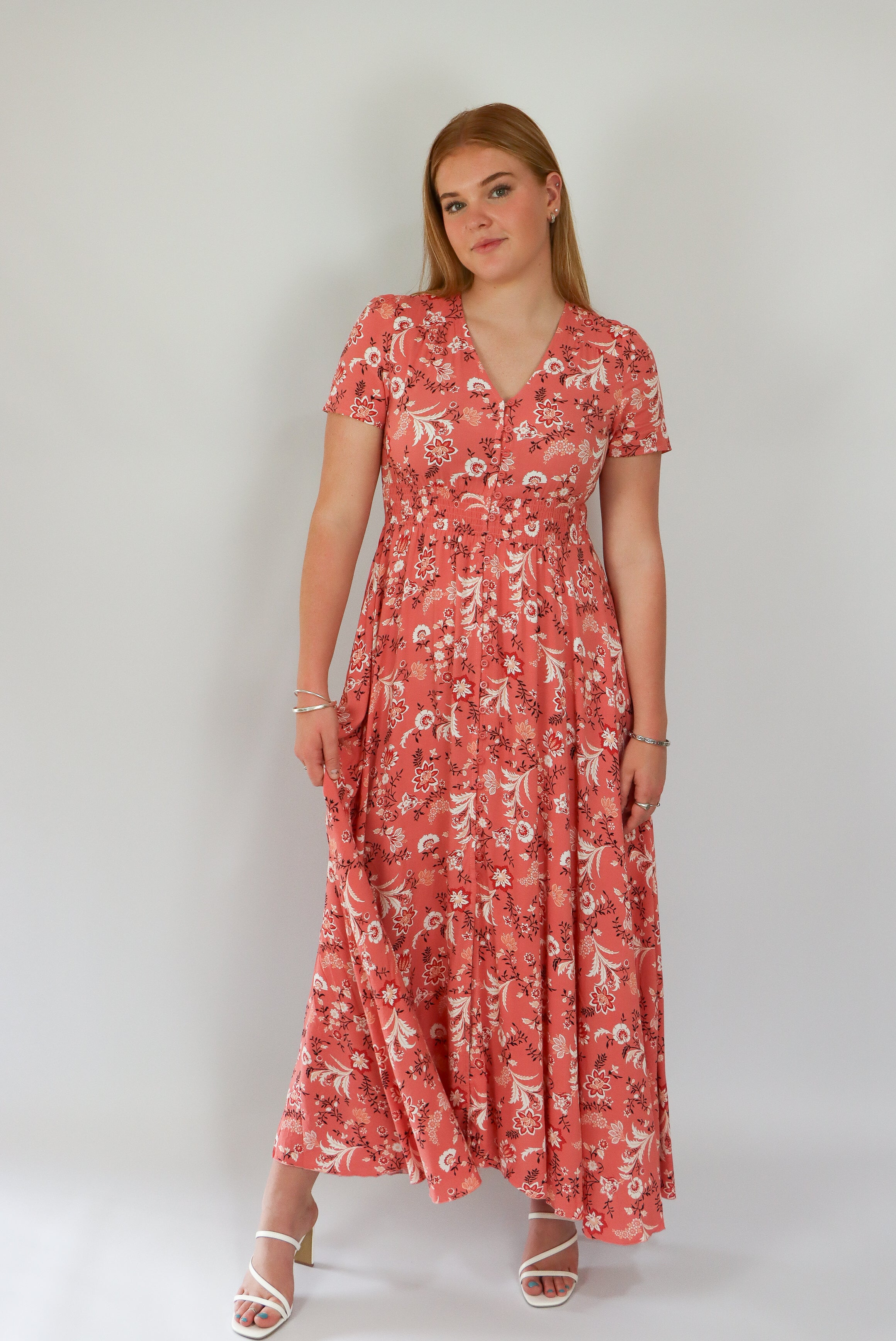 full flared maxi dress