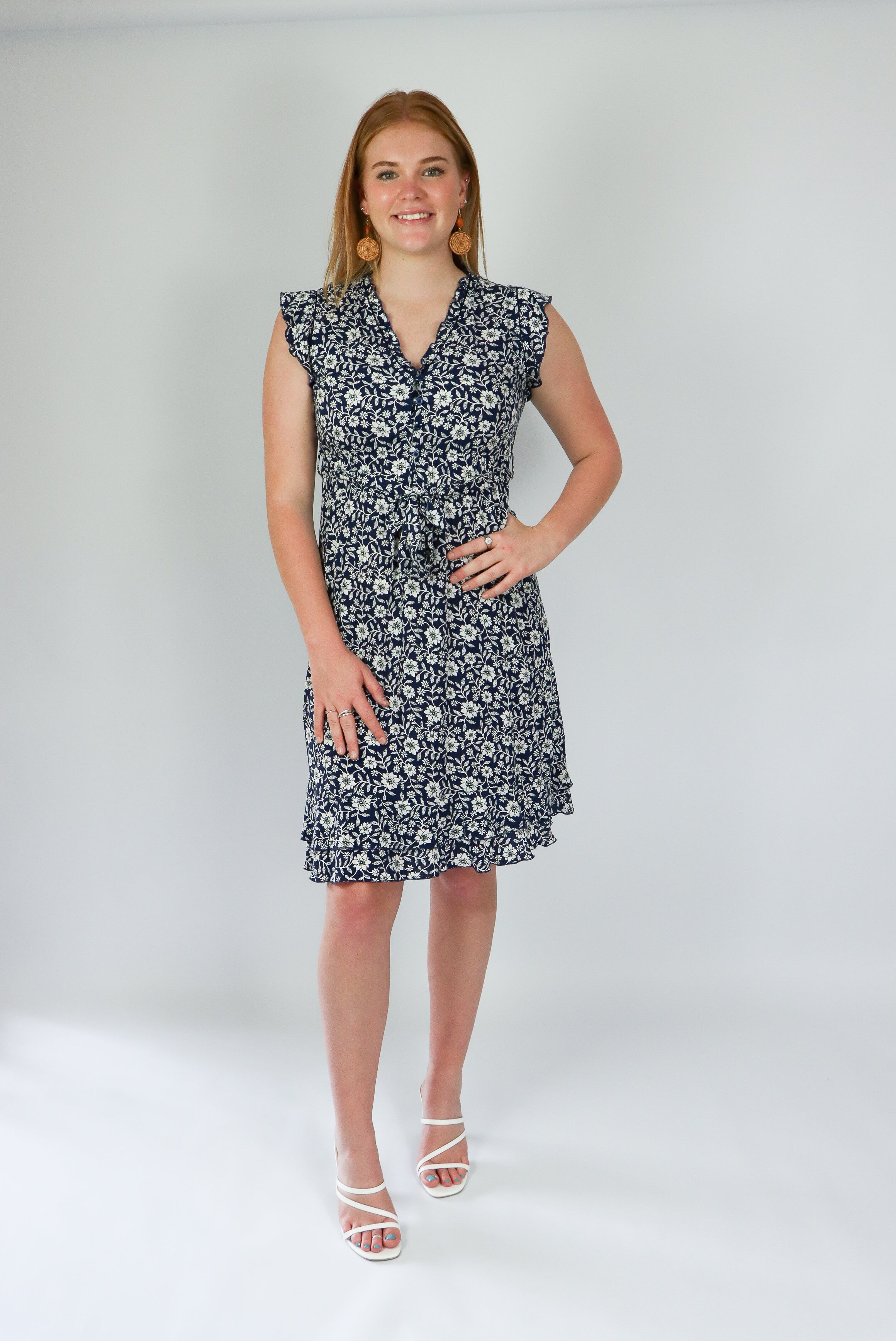 Abbie floral dress front