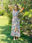 women wearing maxi in the garden