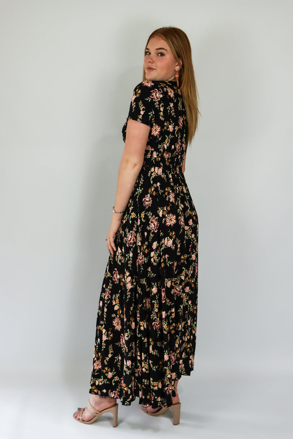 clara maxi dress long length