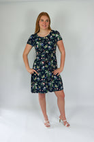 floral dress casual wear knee length