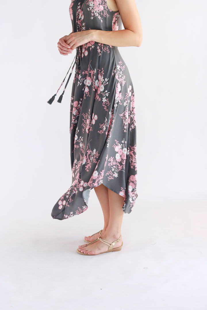 Tarana Maxi Dress In Grey