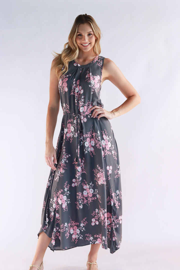 Tarana Maxi Dress In Grey