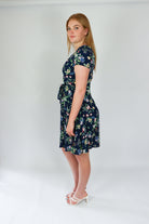 floral dress casualwear knee length