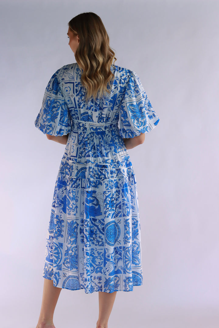 Blue Serenity Midi Dress