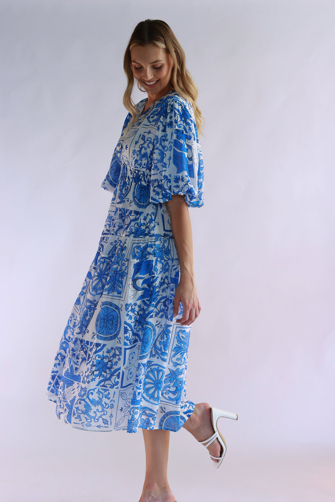 Blue Serenity Midi Dress