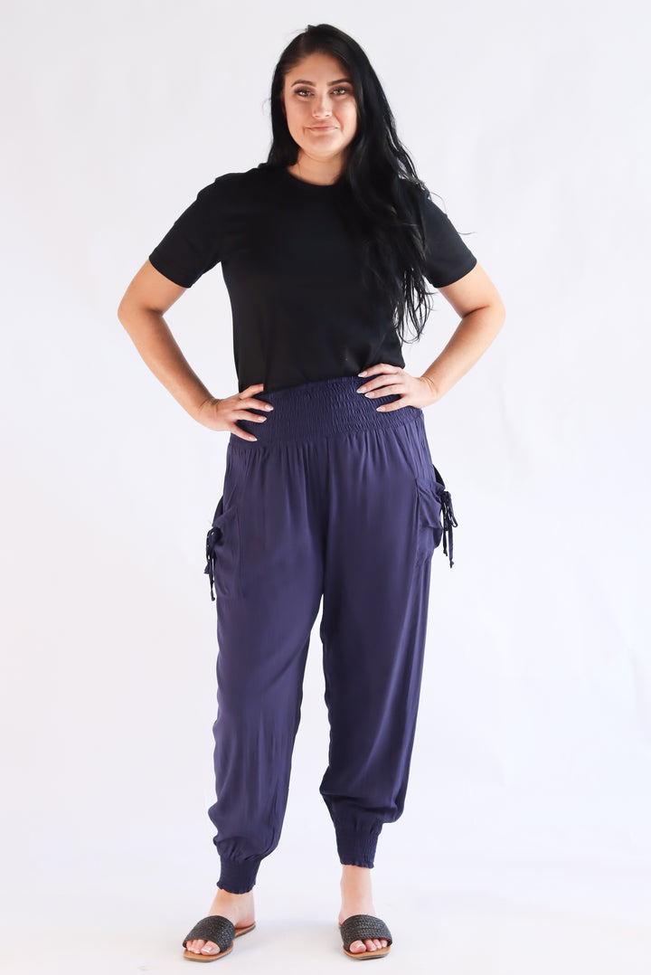 Navy Harem Pant