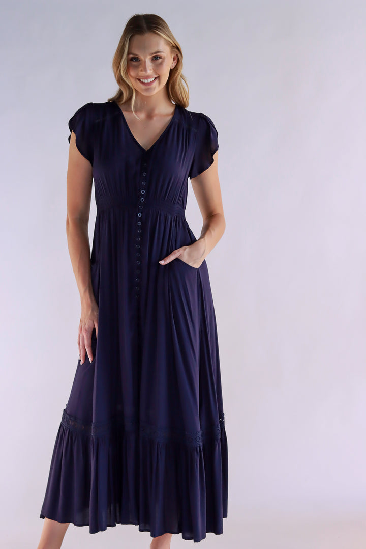 Marcella Navy Maxi Dress