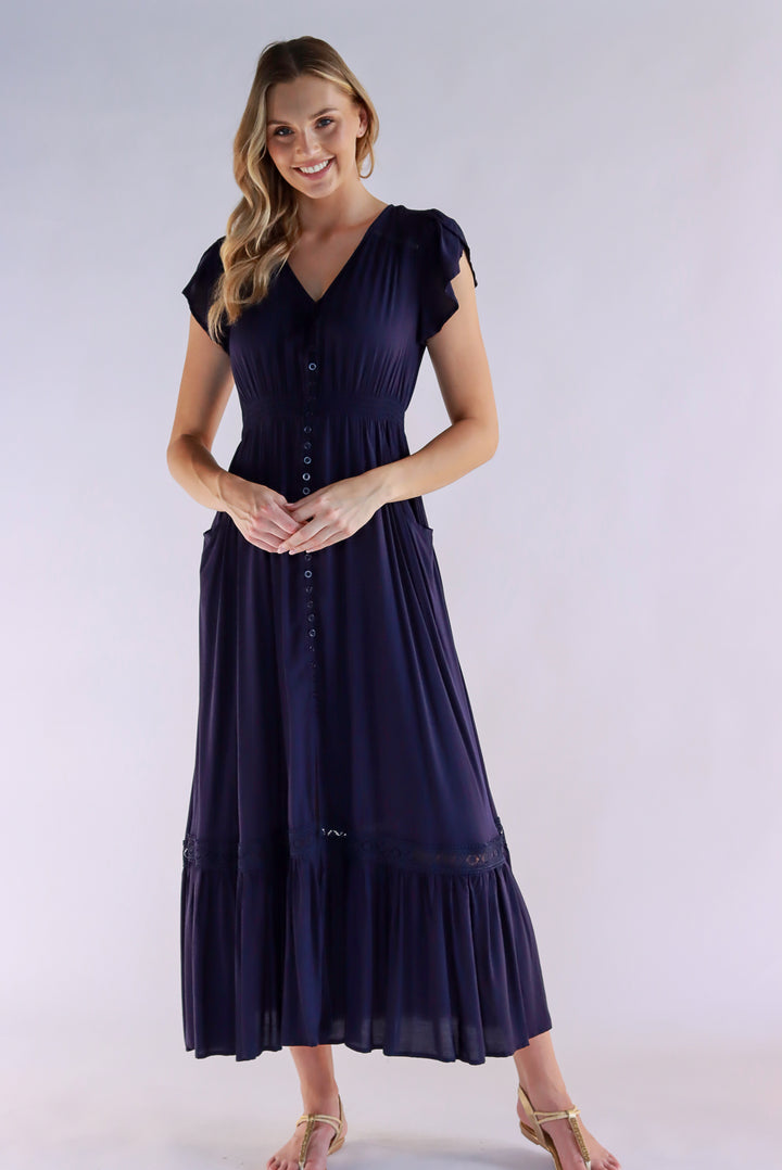 Marcella Navy Maxi Dress