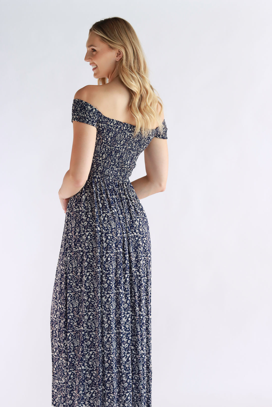 Maya Off-Shoulder Maxi Dress