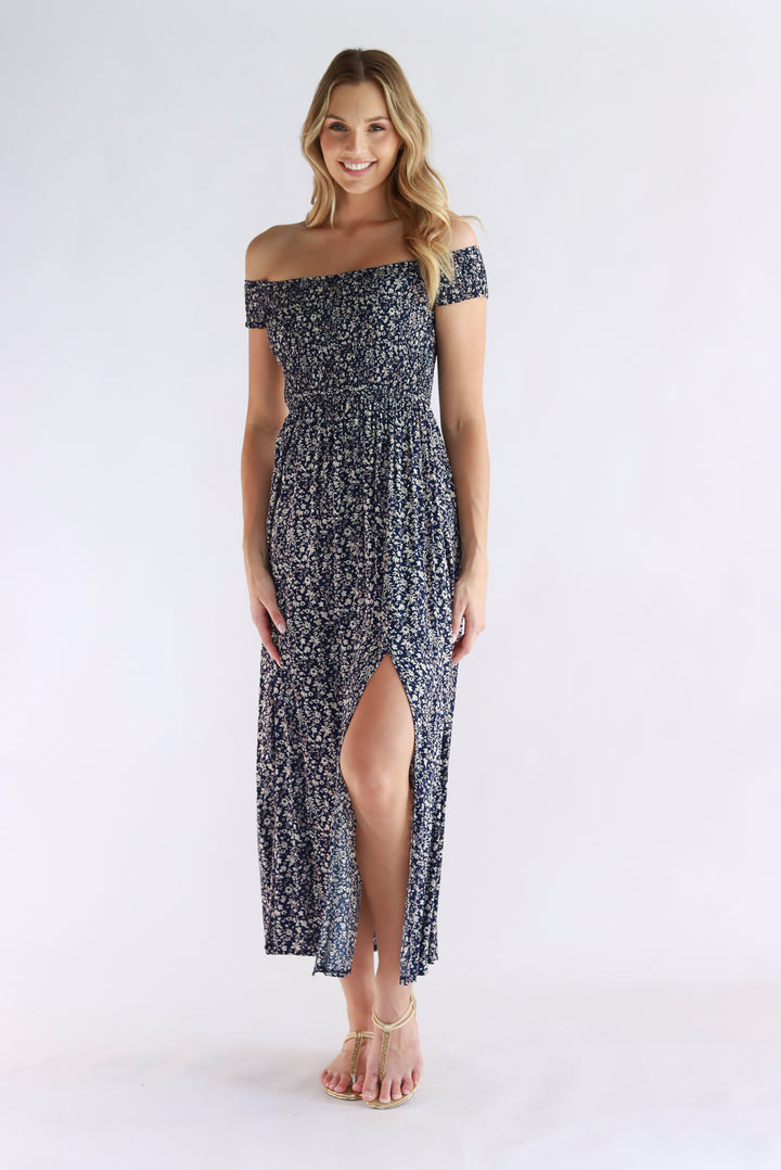 Maya Off-Shoulder Maxi Dress