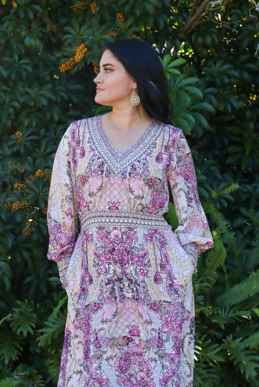 Moroccan Pink Maxi Dress