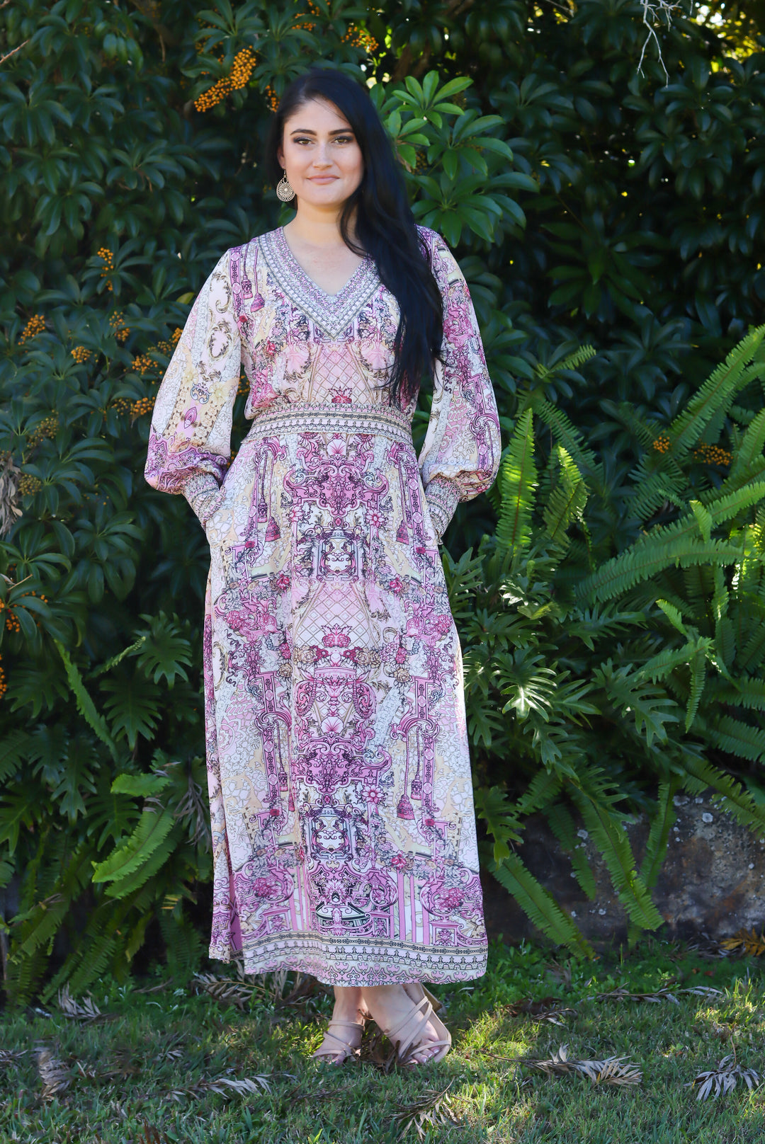 Moroccan Pink Maxi Dress